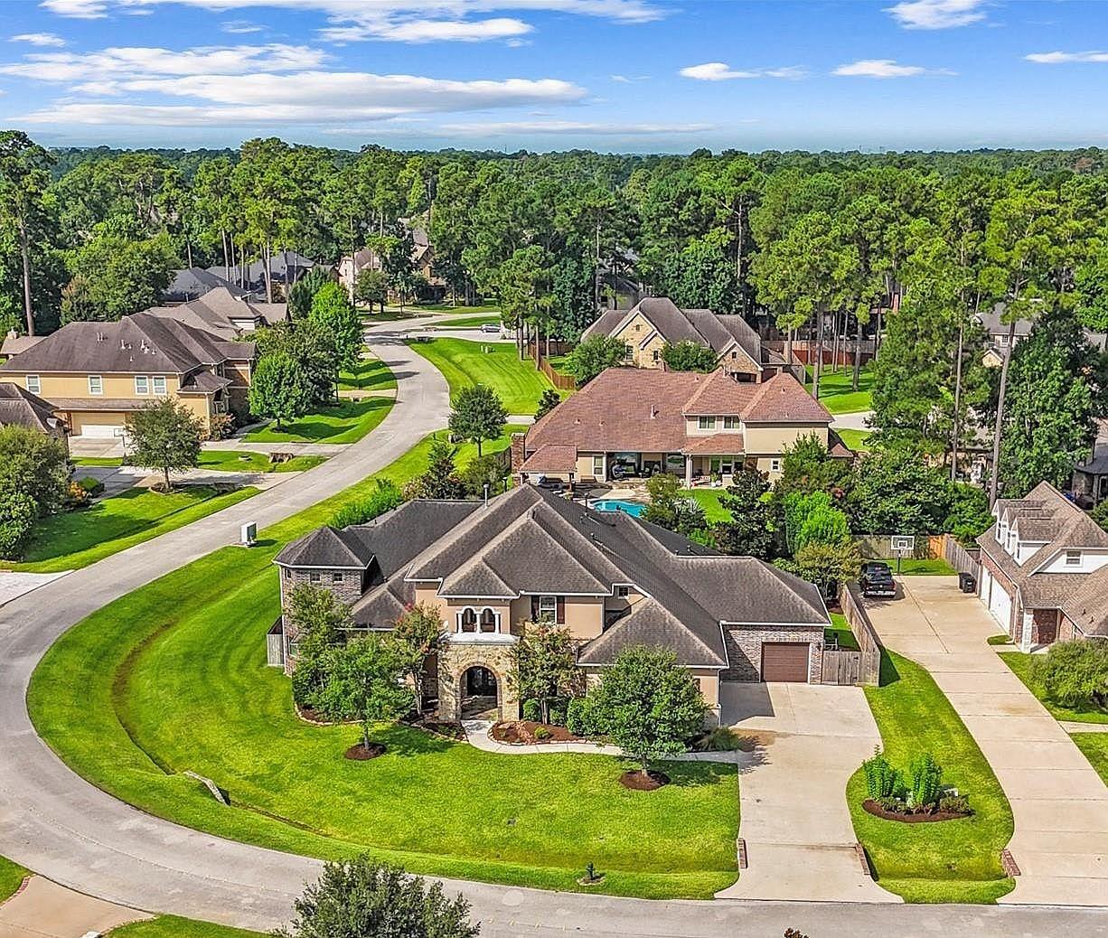 Cypress luxury home exterior — Houston TX
